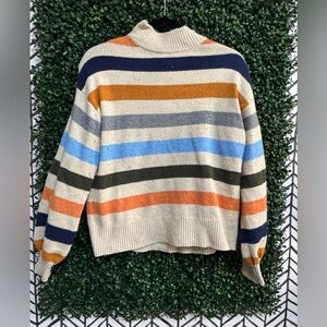 St. John's Bay Multicolor Striped mock neck Sweater
